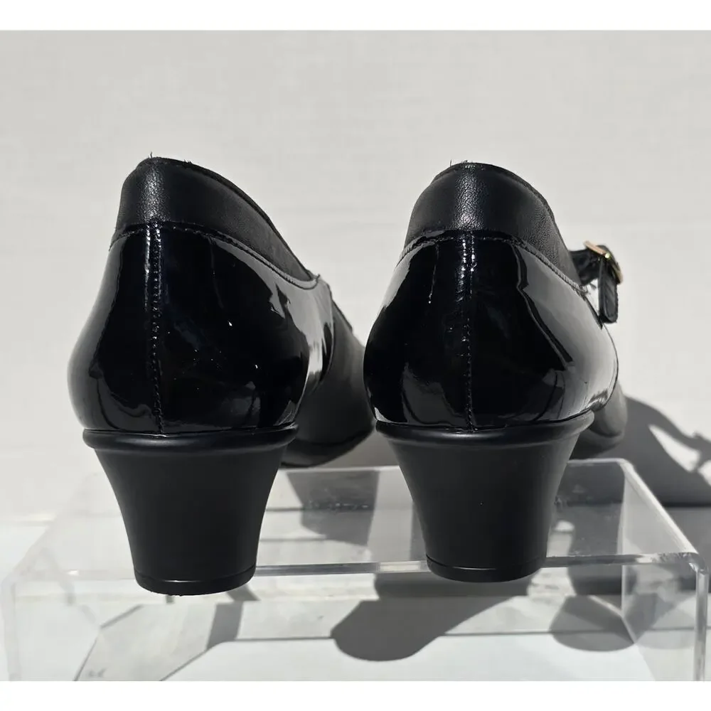 NEW SAS Isabel Pump Heels Patent Cap Toe Leather Mary Jane Women's 10.5